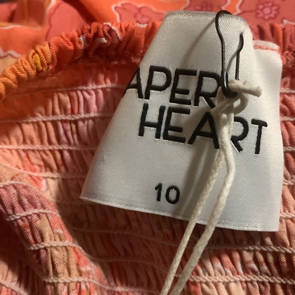 NWT paper heart Havana Floral,on/off shoulder ,wrap around skirt,sheered top S10 - Picture 8 of 11